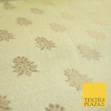 Intricate Floral Ornamental Textured Brocade Jacquard Waistcoat Dress Fabric
