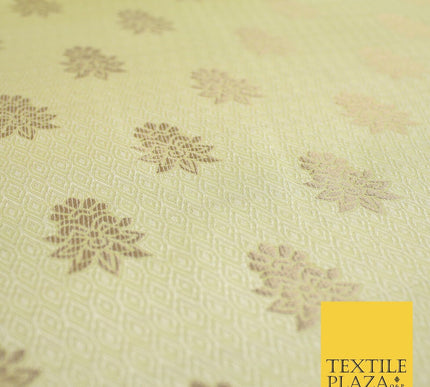 Intricate Floral Ornamental Textured Brocade Jacquard Waistcoat Dress Fabric