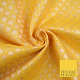 Scales Fan Ornamental Textured Fancy Brocade Jacquard Waistcoat Dress Fabric