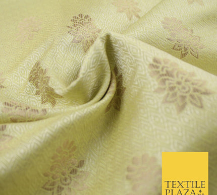 Intricate Floral Ornamental Textured Brocade Jacquard Waistcoat Dress Fabric