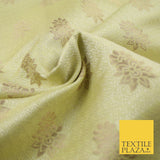Intricate Floral Ornamental Textured Brocade Jacquard Waistcoat Dress Fabric