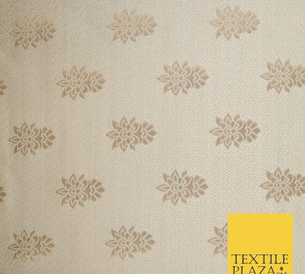 Intricate Floral Ornamental Textured Brocade Jacquard Waistcoat Dress Fabric