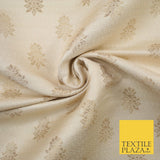 Intricate Floral Ornamental Textured Brocade Jacquard Waistcoat Dress Fabric