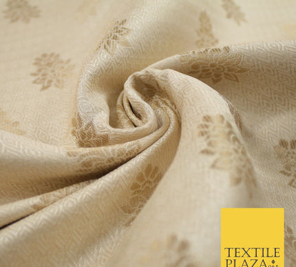 Intricate Floral Ornamental Textured Brocade Jacquard Waistcoat Dress Fabric