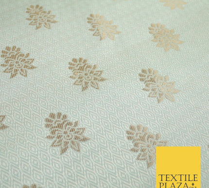 Intricate Floral Ornamental Textured Brocade Jacquard Waistcoat Dress Fabric