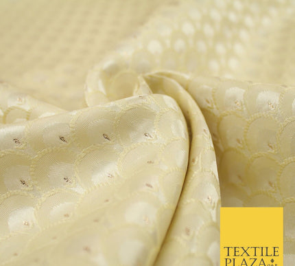 Scales Fan Ornamental Textured Fancy Brocade Jacquard Waistcoat Dress Fabric