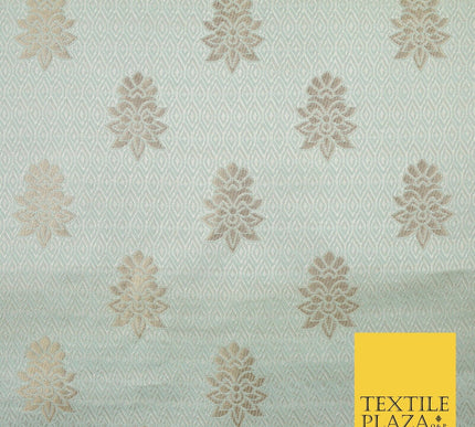 Intricate Floral Ornamental Textured Brocade Jacquard Waistcoat Dress Fabric