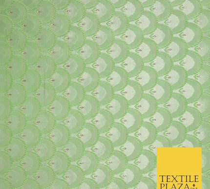 Scales Fan Ornamental Textured Fancy Brocade Jacquard Waistcoat Dress Fabric