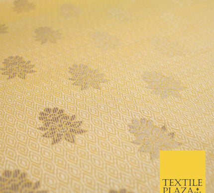 Intricate Floral Ornamental Textured Brocade Jacquard Waistcoat Dress Fabric