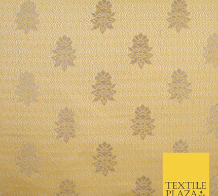 Intricate Floral Ornamental Textured Brocade Jacquard Waistcoat Dress Fabric