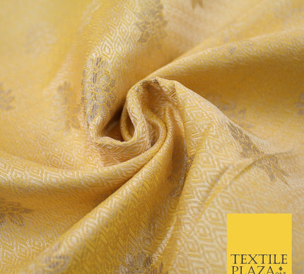 Intricate Floral Ornamental Textured Brocade Jacquard Waistcoat Dress Fabric