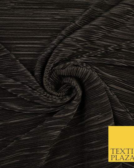 17 COLOURS Mini Pleated Crushed Plissé Satin Stretch Bodre Fabric Skirt Trousers