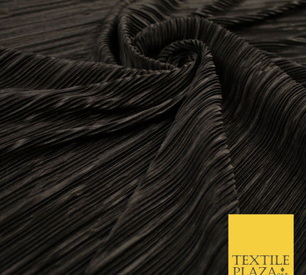 17 COLOURS Mini Pleated Crushed Plissé Satin Stretch Bodre Fabric Skirt Trousers