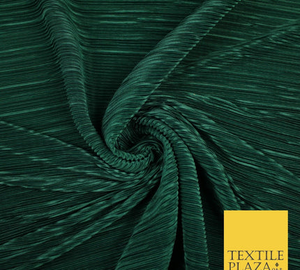 17 COLOURS Mini Pleated Crushed Plissé Satin Stretch Bodre Fabric Skirt Trousers