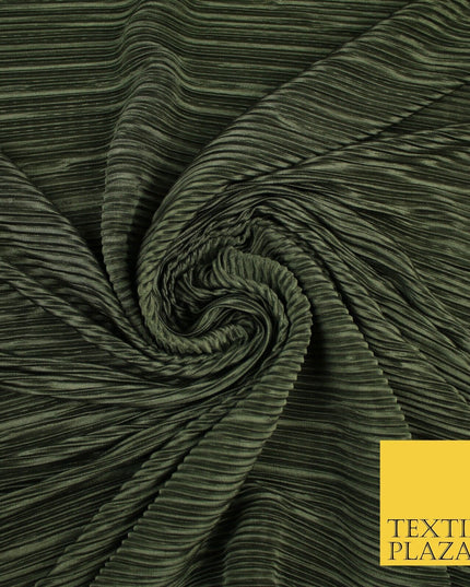 17 COLOURS Mini Pleated Crushed Plissé Satin Stretch Bodre Fabric Skirt Trousers