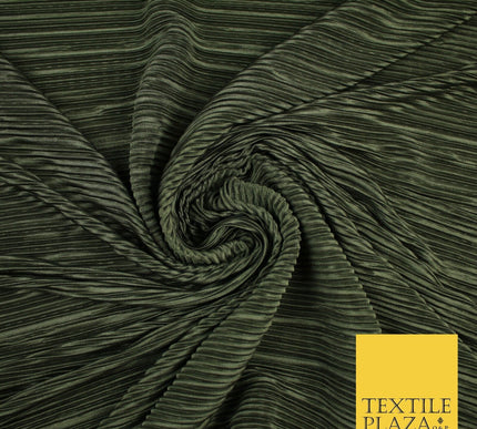 17 COLOURS Mini Pleated Crushed Plissé Satin Stretch Bodre Fabric Skirt Trousers