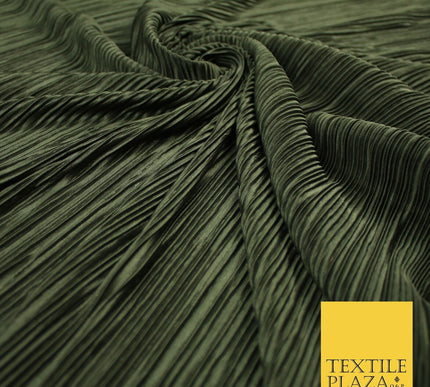 17 COLOURS Mini Pleated Crushed Plissé Satin Stretch Bodre Fabric Skirt Trousers