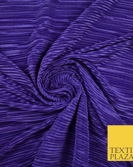 17 COLOURS Mini Pleated Crushed Plissé Satin Stretch Bodre Fabric Skirt Trousers