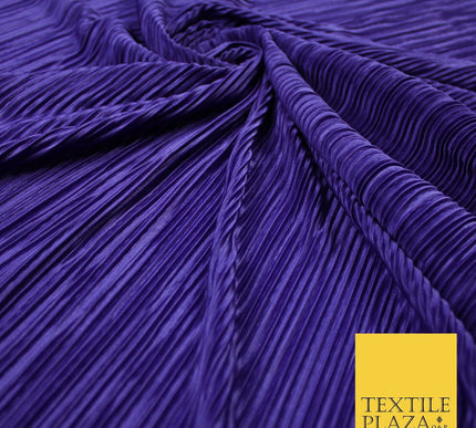 17 COLOURS Mini Pleated Crushed Plissé Satin Stretch Bodre Fabric Skirt Trousers