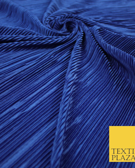 17 COLOURS Mini Pleated Crushed Plissé Satin Stretch Bodre Fabric Skirt Trousers