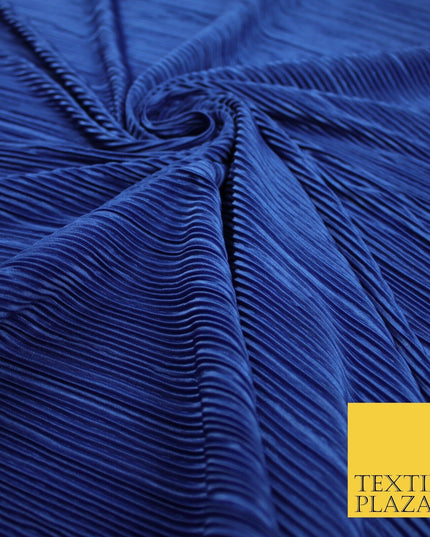 17 COLOURS Mini Pleated Crushed Plissé Satin Stretch Bodre Fabric Skirt Trousers