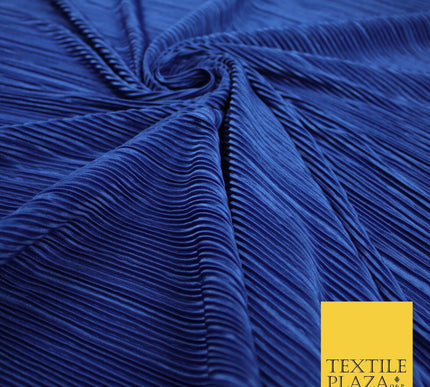 17 COLOURS Mini Pleated Crushed Plissé Satin Stretch Bodre Fabric Skirt Trousers