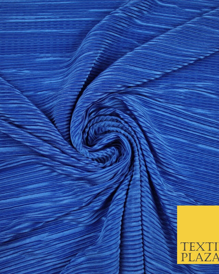 17 COLOURS Mini Pleated Crushed Plissé Satin Stretch Bodre Fabric Skirt Trousers