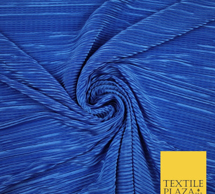 17 COLOURS Mini Pleated Crushed Plissé Satin Stretch Bodre Fabric Skirt Trousers