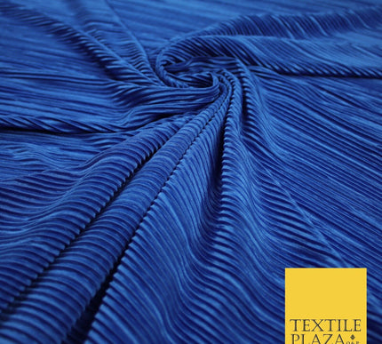 17 COLOURS Mini Pleated Crushed Plissé Satin Stretch Bodre Fabric Skirt Trousers