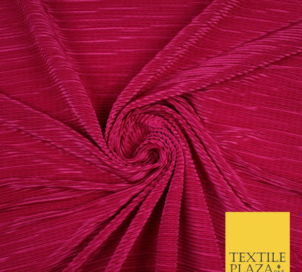 17 COLOURS Mini Pleated Crushed Plissé Satin Stretch Bodre Fabric Skirt Trousers