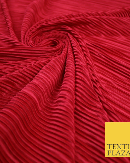 17 COLOURS Mini Pleated Crushed Plissé Satin Stretch Bodre Fabric Skirt Trousers