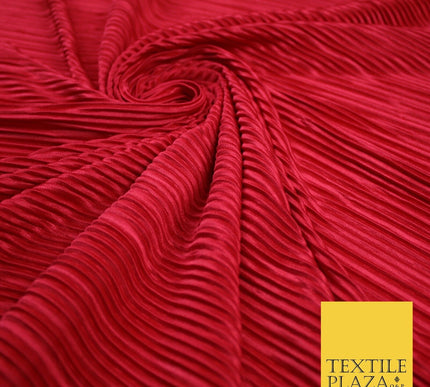 17 COLOURS Mini Pleated Crushed Plissé Satin Stretch Bodre Fabric Skirt Trousers