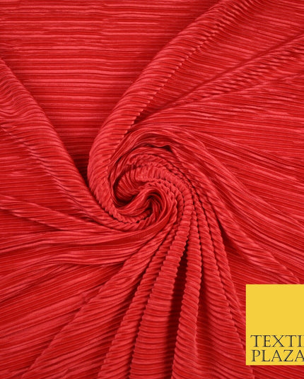 17 COLOURS Mini Pleated Crushed Plissé Satin Stretch Bodre Fabric Skirt Trousers