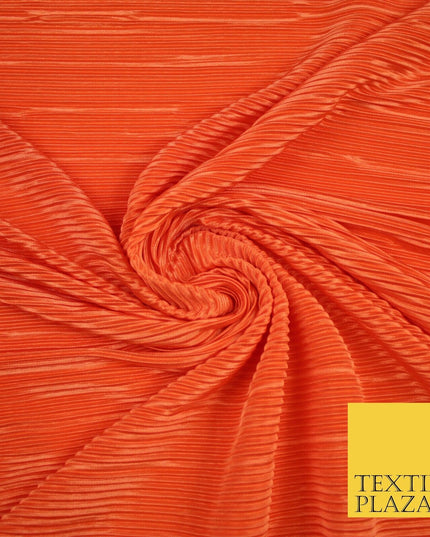 17 COLOURS Mini Pleated Crushed Plissé Satin Stretch Bodre Fabric Skirt Trousers