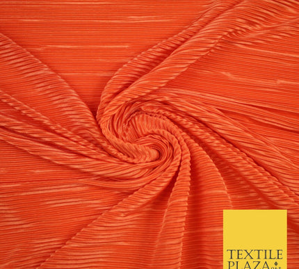 17 COLOURS Mini Pleated Crushed Plissé Satin Stretch Bodre Fabric Skirt Trousers