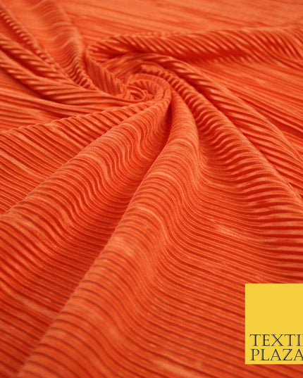 17 COLOURS Mini Pleated Crushed Plissé Satin Stretch Bodre Fabric Skirt Trousers