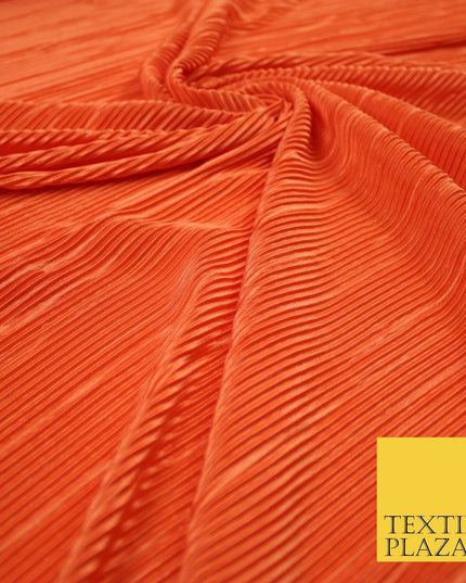 17 COLOURS Mini Pleated Crushed Plissé Satin Stretch Bodre Fabric Skirt Trousers