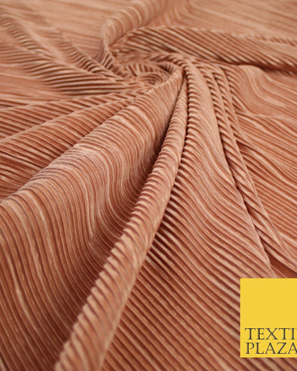 17 COLOURS Mini Pleated Crushed Plissé Satin Stretch Bodre Fabric Skirt Trousers