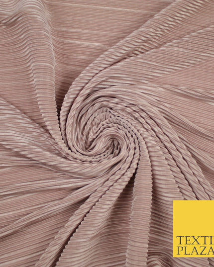 17 COLOURS Mini Pleated Crushed Plissé Satin Stretch Bodre Fabric Skirt Trousers