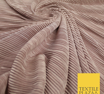 17 COLOURS Mini Pleated Crushed Plissé Satin Stretch Bodre Fabric Skirt Trousers