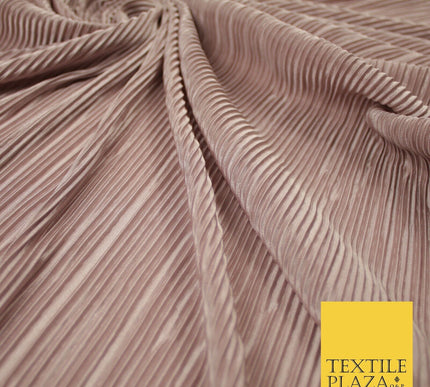 17 COLOURS Mini Pleated Crushed Plissé Satin Stretch Bodre Fabric Skirt Trousers