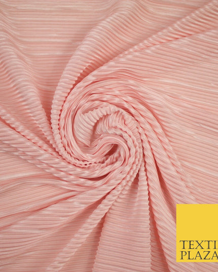 17 COLOURS Mini Pleated Crushed Plissé Satin Stretch Bodre Fabric Skirt Trousers