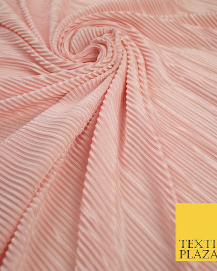 17 COLOURS Mini Pleated Crushed Plissé Satin Stretch Bodre Fabric Skirt Trousers