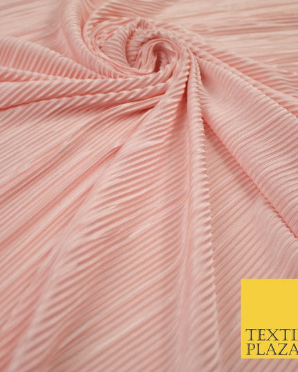 17 COLOURS Mini Pleated Crushed Plissé Satin Stretch Bodre Fabric Skirt Trousers