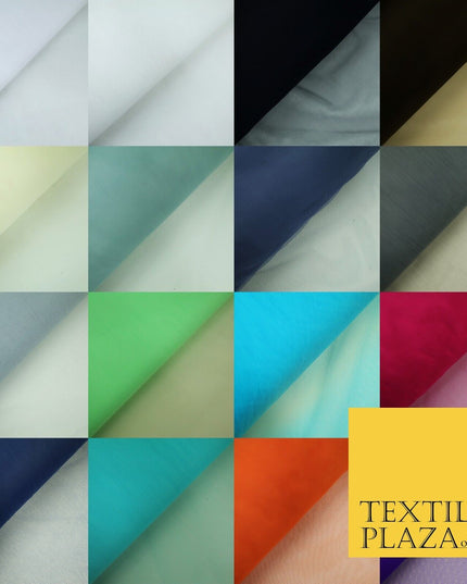 16 COLOURS - Premium Soft / Light Stiff Dress Net Fabric Tulle Material 60"