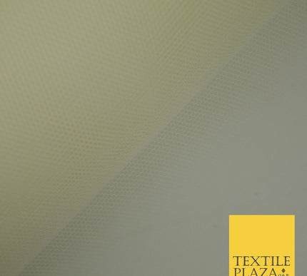 WHITE & IVORY Premium Plain Stiff Dress Net Fabric Mesh Tulle Material 60"