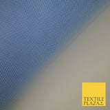 OVER 15 COLOURS - Premium Plain Stiff Dress Net Fabric Mesh Tulle Material 60"