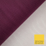 OVER 15 COLOURS - Premium Plain Stiff Dress Net Fabric Mesh Tulle Material 60"