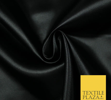 Plain Solid Smooth Shiny Lightweight Poly Satin Fabric Dress Lining Material 58"