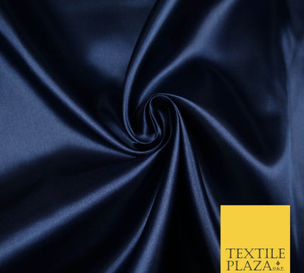 Plain Solid Smooth Shiny Lightweight Poly Satin Fabric Dress Lining Material 58"